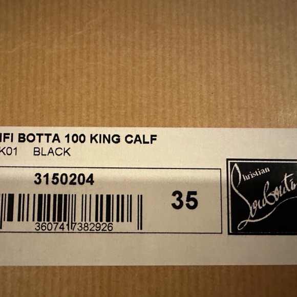 Christian Louboutin Fifi Botta 100 King Calf Boots - Picture 10 of 12